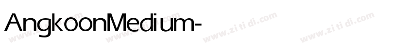Angkoon Medium字体转换 Angkoon Medium字体转换